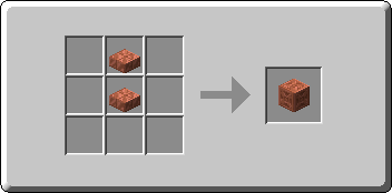 Waxed Chiseled Copper crafting recipe — the exact Crafting Table grid layout in Minecraft 26.3
