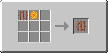 Waxed Copper Bars crafting recipe — the exact Crafting Table grid layout in Minecraft 26.3