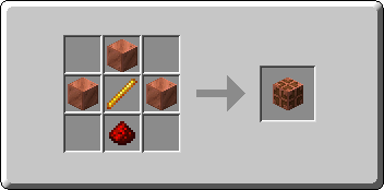 Waxed Copper Bulb crafting recipe — the exact Crafting Table grid layout in Minecraft 26.3