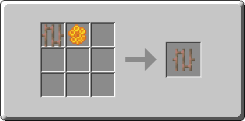 Waxed Exposed Copper Bars crafting recipe — the exact Crafting Table grid layout in Minecraft 26.3