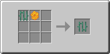 Waxed Oxidized Copper Bars crafting recipe — the exact Crafting Table grid layout in Minecraft 26.3