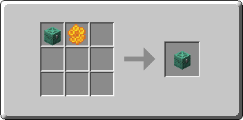 Waxed Oxidized Copper Chest crafting recipe — the exact Crafting Table grid layout in Minecraft 26.3