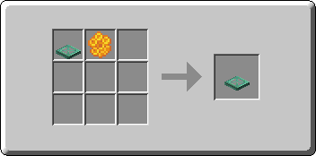 Waxed Oxidized Copper Trapdoor crafting recipe — the exact Crafting Table grid layout in Minecraft 26.3