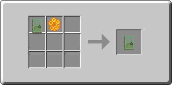Waxed Weathered Copper Door crafting recipe — the exact Crafting Table grid layout in Minecraft 26.3