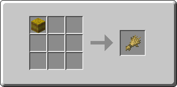 Wheat crafting recipe — the exact Crafting Table grid layout in Minecraft 26.3