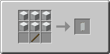 Banner crafting recipe — the exact Crafting Table grid layout in Minecraft 26.3