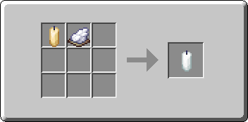 Candle crafting recipe — the exact Crafting Table grid layout in Minecraft 26.3