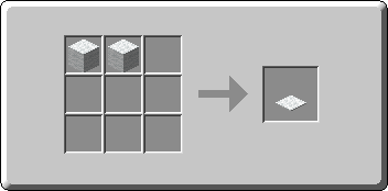 Carpet crafting recipe — the exact Crafting Table grid layout in Minecraft 26.3