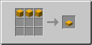 Yellow Concrete Slab crafting recipe — the exact Crafting Table grid layout in Minecraft 26.3